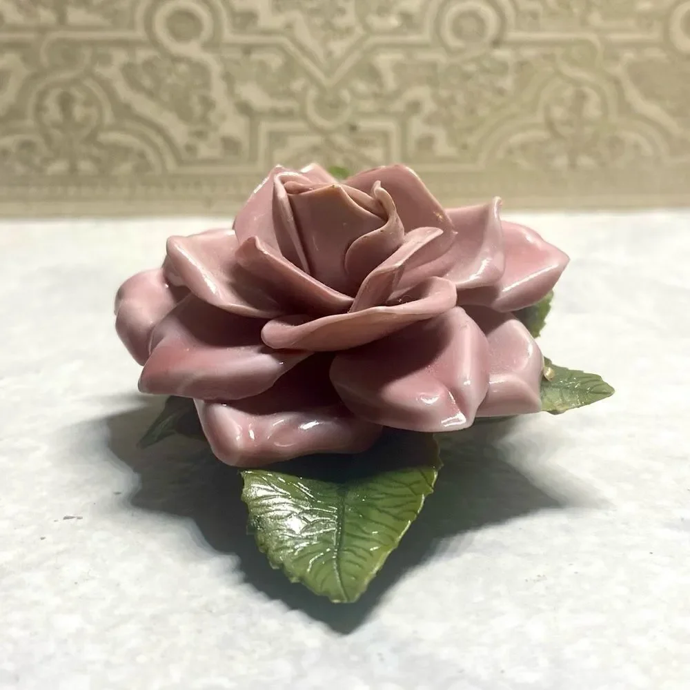 Vintage Lucite Rose Brooch